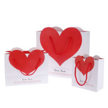 9Stk Romantische Rote Papiertüten Hochzeit Geschenk Candy Aufbewahrung