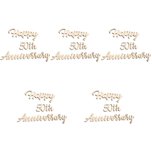 5Stk Beige Holzschild Just Married Hochzeit 2