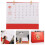 4Stk Roter Kalender 2023 Mit Spiralring, Und 9