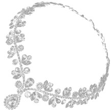 4Stk Braut Stirnkette Mit Silber Feiner Hochzeit Haarschmuck