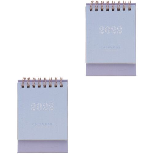 2Stk 2021-2022 Desktop Kalender , Einfaches Design, Notizfunktion 2