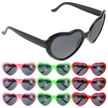 20Stk Herz Sonnenbrillen Damen Partymodisch & Robust