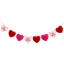 2Stk Valentinstag Party Hängende Herz Zuhause