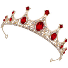 3Stk Leichte Rote -Krone, Braut- Und Haarschmuck