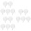 75Stk Transparente Schokoladen Wrapper Cups, Candy Decor Und Halter 7