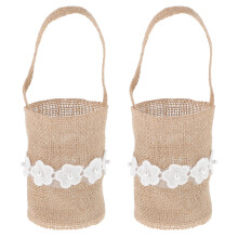 4Stk Blumenkörbe Hochzeit Bunt