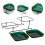 2Sets Leichtes Dessert- Und Snacktablett Mit Langlebigem Material 10