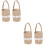 4Stk Blumenkörbe Hochzeit Bunt 6