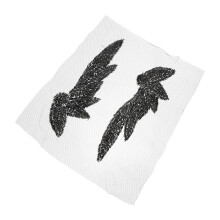 3Paare Dekorative Schwarze Stoffapplikationen Für Hüte Und Taschen