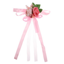 3Stk Romantische Blumen Rosa Hochzeit Fest Accessoire