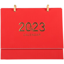 5Stk Roter Stehender Kalender 2023 Für Schreibtisch, Design
