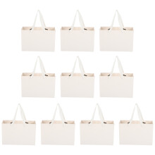 50Stk Weiße Papier Geschenktüten Mit Für Lagerung Und Geschenk
