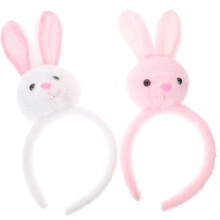 10Stk Hasenohren Haarreifen Plüsch Bunny Party Kopfschmuck Damen