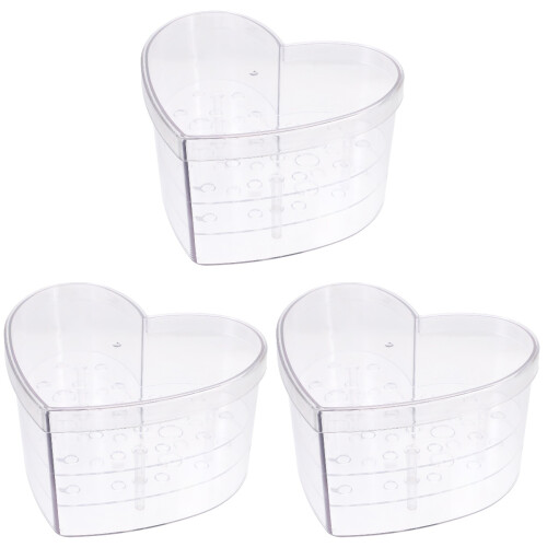 3Stk Herzförmige Transparent Für 1