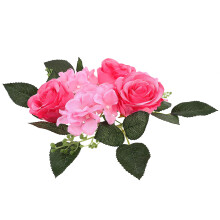 3Stk Tischkranz Kerzenring Rosa Blumen Festliche