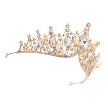 2Stk Braut Stirnband Goldene Tiara Für Festliche Anlässe