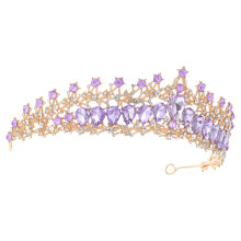 5Stk Goldene Rhinestone Tiara Brautschmuck Für Fotoshooting Feiern