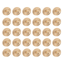 120Stk Langlebige Metallknöpfe Gold Für Mäntel DIY Modeaccessoire