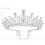 4Stk Silberne Tiara Mit Für Hochzeit Und 1