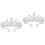4Stk Silberne Tiara Mit Für Hochzeit Und 4