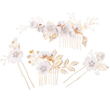8Stk Weiße Haarspange Braut Haarschmuck Hochzeit