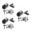 3Sets Submersible Teichpumpe Wasserzirkulation Aquarium Bunt 2