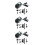 3Sets Submersible Teichpumpe Wasserzirkulation Aquarium Bunt 6