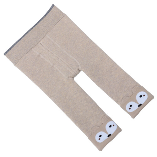 3Stk Baby Warmleggings Beige Kinderhose Elastisch Winter