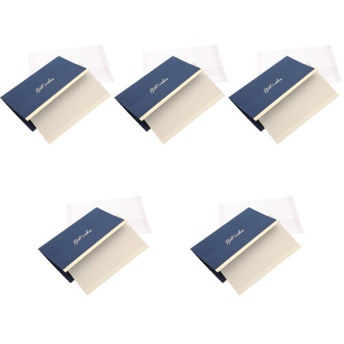 5Ud Cartas Azul Oscuro Fina 2