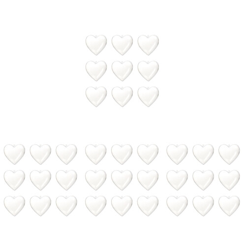 40Ud Esferas Transparentes Corazón Para Decoración DIY 1