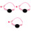 3Ud Collar Para Reflectante Con Y Estuche Rosa 3
