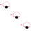 3Ud Collar Para Reflectante Con Y Estuche Rosa 9