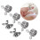 2Jgo Anillos Para Tejer Phoenix En Plata 11