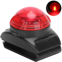 Waterproof Red LED Pet Pendant High Visibility Clip-On 270 View 5M