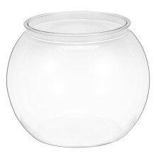 2Ud Peceras Redondas De Plástico Transparente Para Decoración