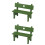 2Ud De Madera Verde Miniatura Para Accesorios Decorativos 6