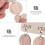 2Ud Pared Madera DIY Beige Con 50 Piezas Para Recordatorios 11