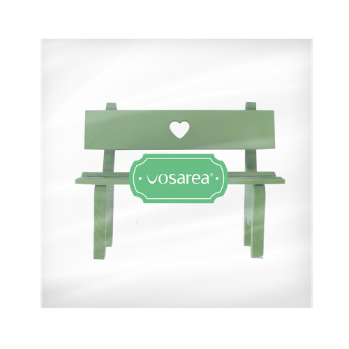 2Ud De Madera Verde Miniatura Para Accesorios Decorativos 1