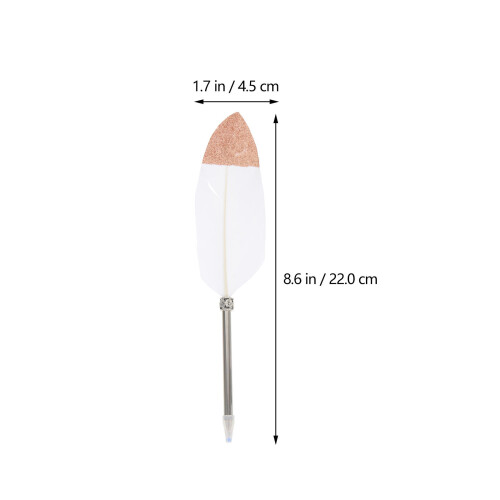 5Pièces Stylos À Bille Blancs Office Accessoire Pen D'écriture 1