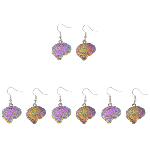 4Paires Boucles D'oreilles Multicolores Femme 1