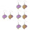 4Paires Boucles D'oreilles Multicolores Femme 6