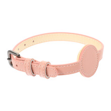 4Pièces Colliers Anti- Chat Chiot Rose Matériau PU Durable