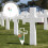 3Pcs White Iron Insert Stakes Cemetery Decorative Lawn and Yard Decor 11