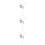 3Pcs White Iron Insert Stakes Cemetery Decorative Lawn and Yard Decor 8