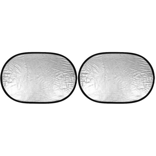 2Pcs Silver Reflector for Photography Portable Light Diffuser Panels 1