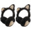 2Pièces Cache-Oreilles Chat Noir Et Hiver 2