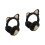 2Pièces Cache-Oreilles Chat Noir Et Hiver 4