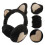 2Pièces Cache-Oreilles Chat Noir Et Hiver 8
