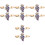 8Pz Fermacolli Clip Decorativa Per Camicie E Colorate 5
