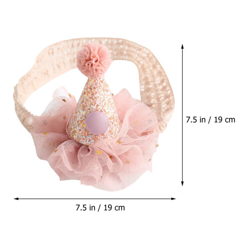 2Pz Accessorio Compleanno Rosa Fascia 1